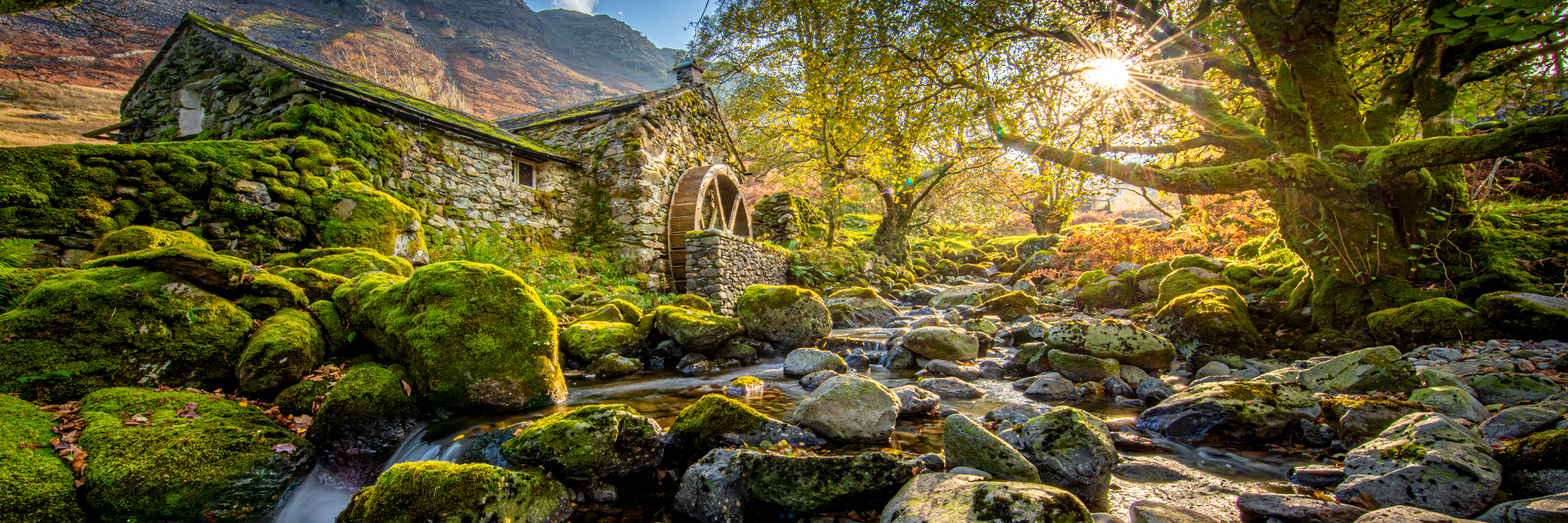 The Old Mill in Borrowdale in Autum light
